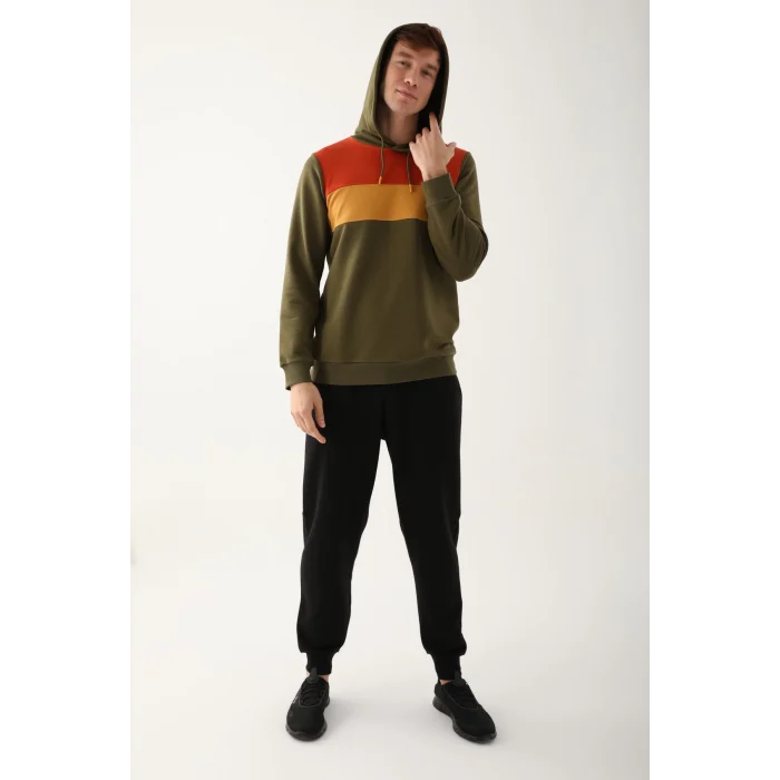 Arnetta AR2785-S Erkek Uzun Kol Kapüşonlu Pijama Takımı