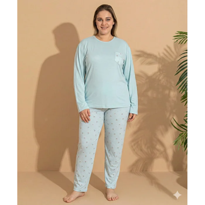 Boyraz ML-01096 Kadın Battal Pijama Takımı