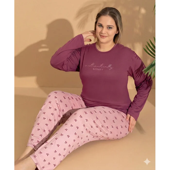 Boyraz ML-01145 Kadın Battal Pijama Takımı