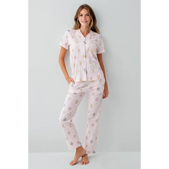 RolyPoly 3809-S Kadın Gömlek Pijama Takım