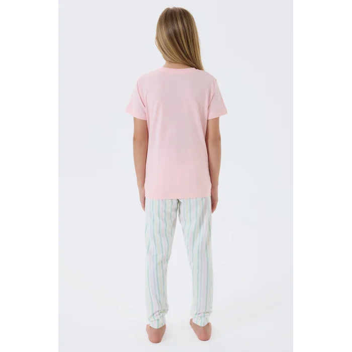 Arnetta 3571-G Kız Çocuk Kısa Kol Pijama Takımı