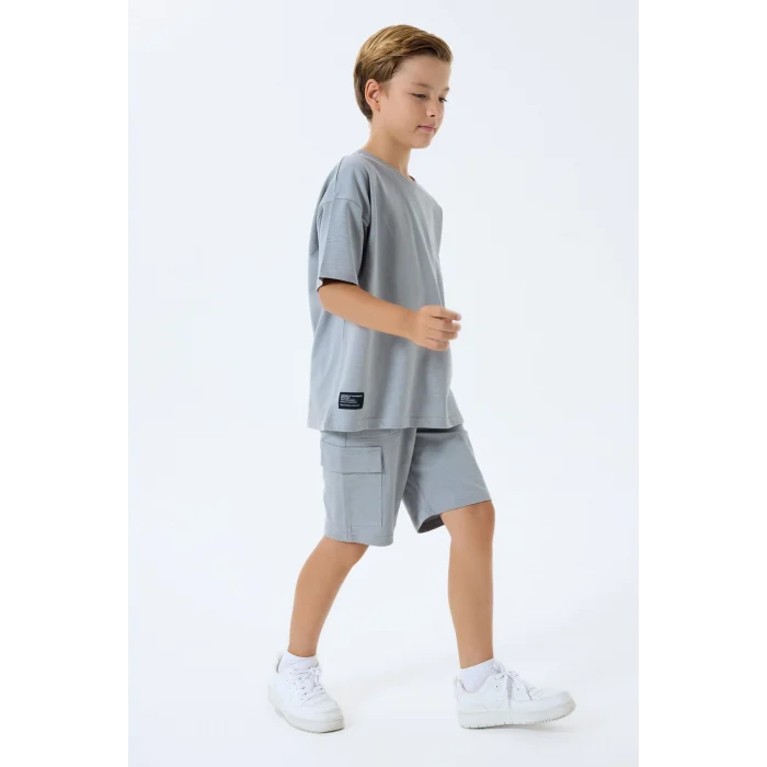 RolyPoly 3765-G Erkek Garson Kargo Bermuda Takım