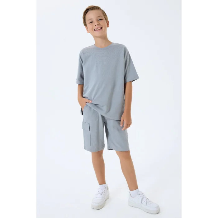 RolyPoly 3765-G Erkek Garson Kargo Bermuda Takım