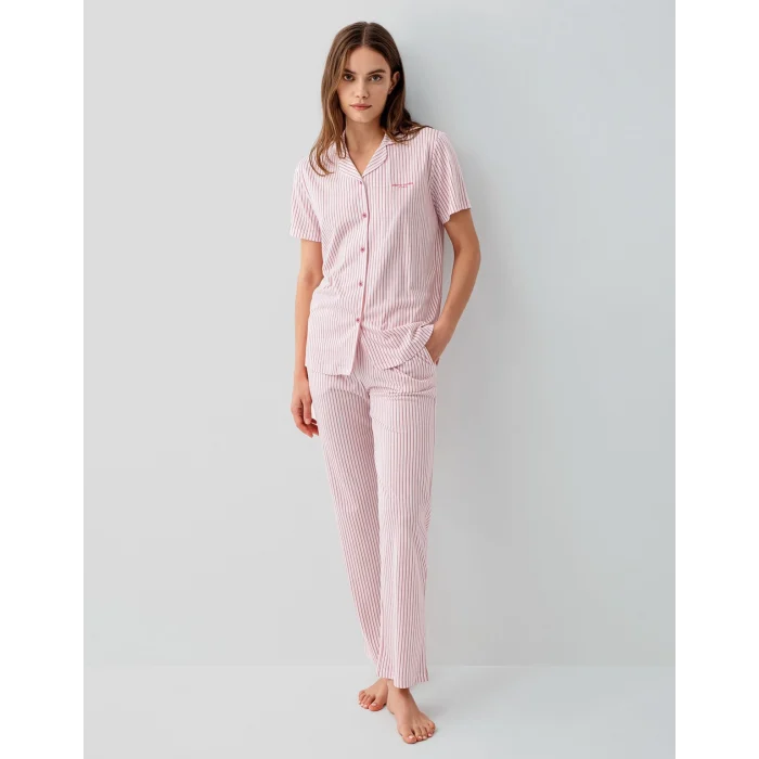 Pierre Cardin 9204-S Kadın Gömlek Pijama Takım