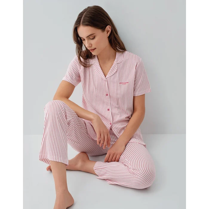 Pierre Cardin 9204-S Kadın Gömlek Pijama Takım