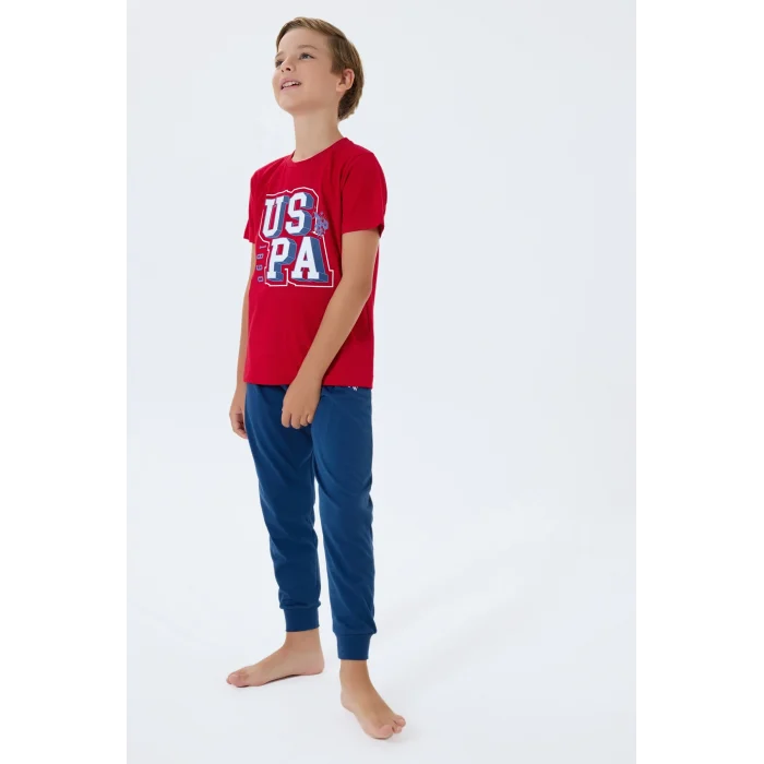 US Polo 2410-4 Erkek Çocuk Pijama Takım