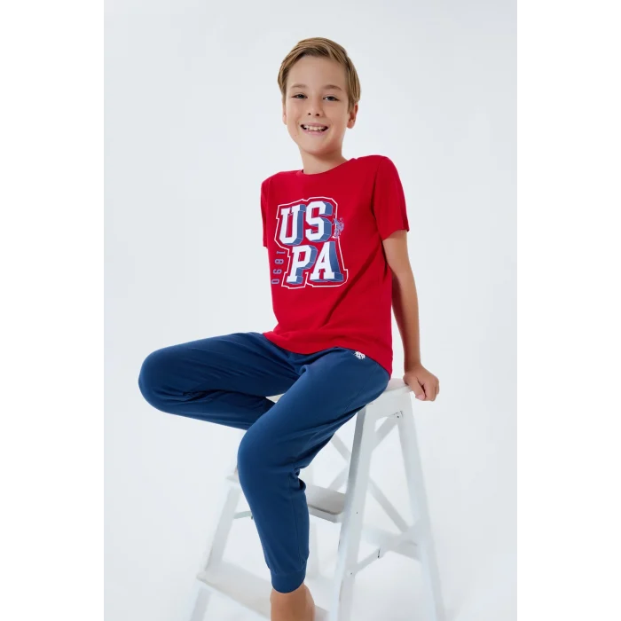 US Polo 2410-4 Erkek Çocuk Pijama Takım