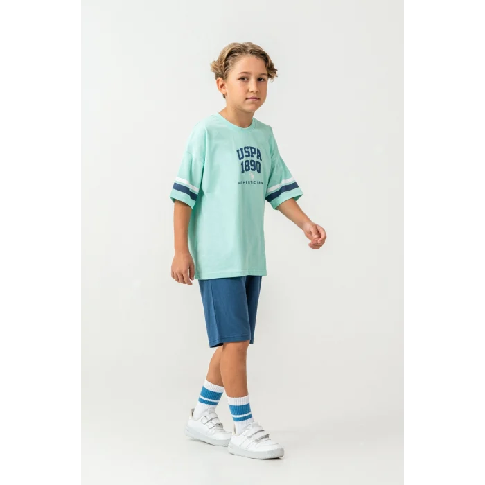 US Polo 2414-4 Erkek Çocuk Bermuda Takım