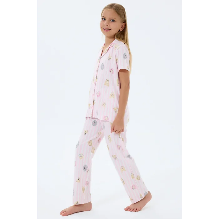 RolyPoly 3809-2 Kız Çocuk Kısa Kol Pijama Takımı