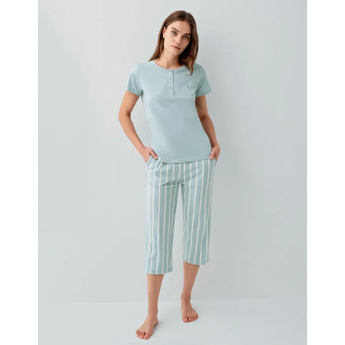 Pierre Cardin 9151-S Kısa Kol Kapri Takım