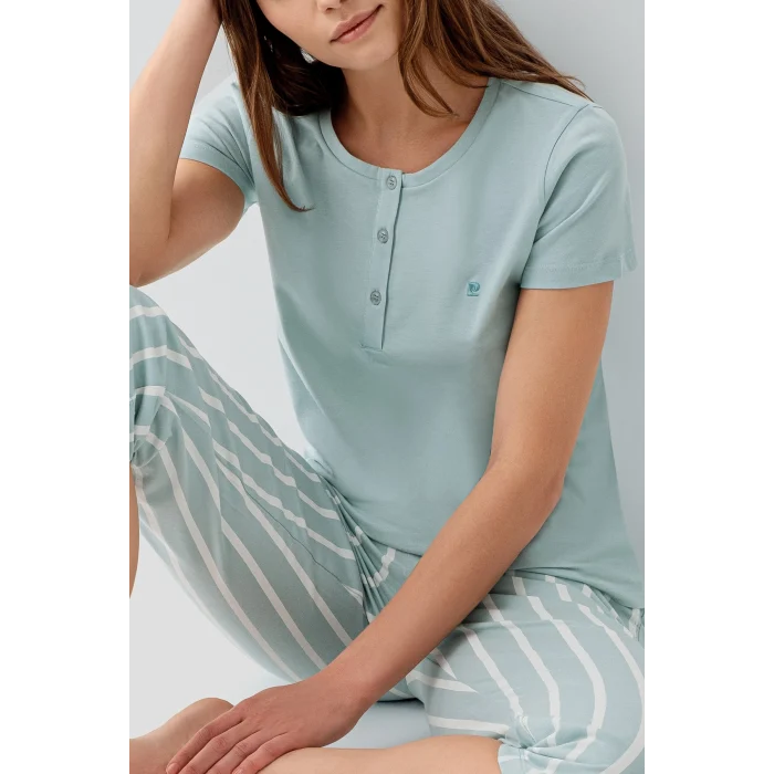 Pierre Cardin 9151-S Kısa Kol Kapri Takım