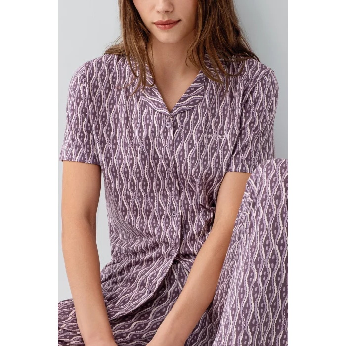 Pierre Cardin 9184-S Kadın Gömlek Pijama Takım