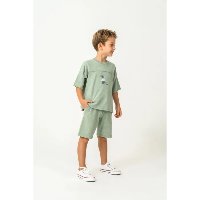 RolyPoly 3734-G Erkek Garson Bermuda Takım