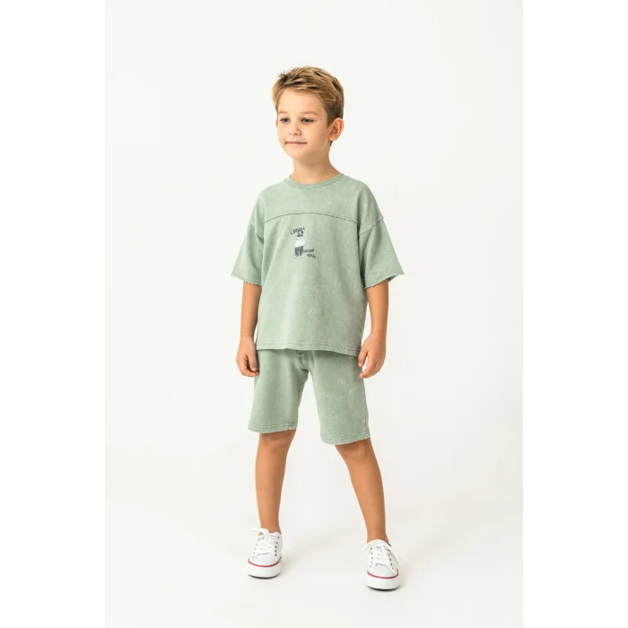 RolyPoly 3734-G Erkek Garson Bermuda Takım