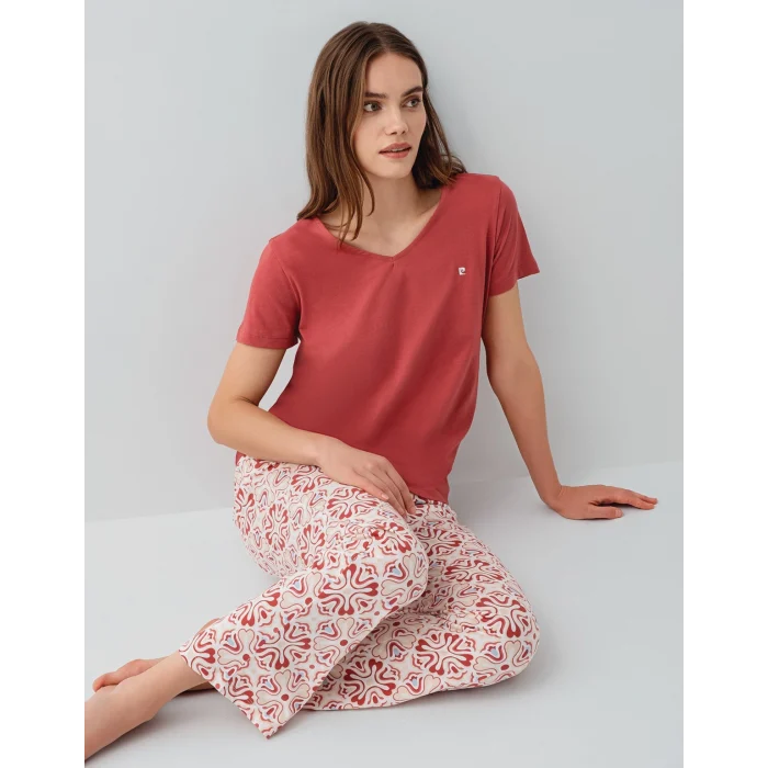 Pierre Cardin 9195-X Kadın Kısa Kol Pijama Takımı