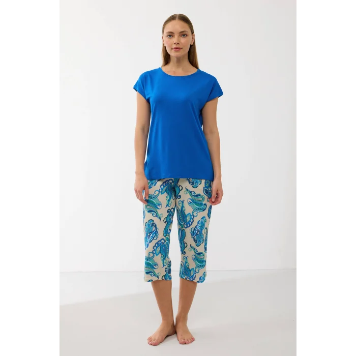 Anıl 11702  Kadın T-Shirt Ve Pantalon Takım