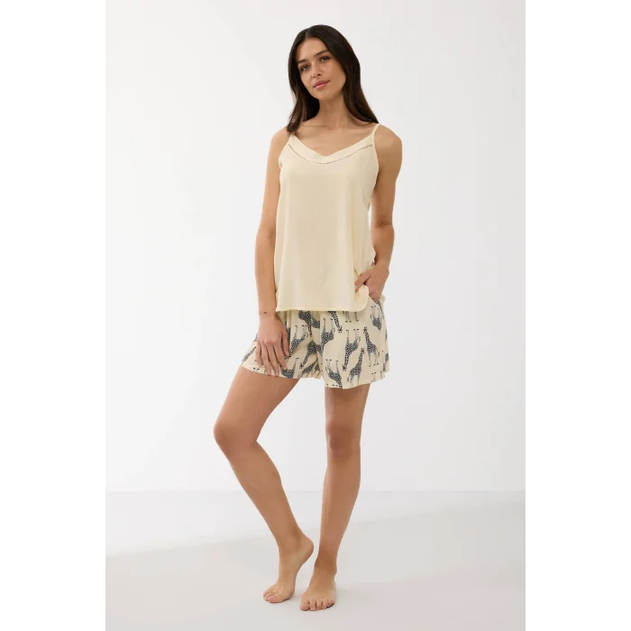 Anıl 11700 Kadın Askılı Şort Takım