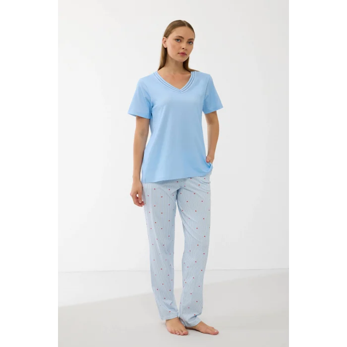 Anıl 11733  Kadın T-Shirt Ve Pantalon Takım