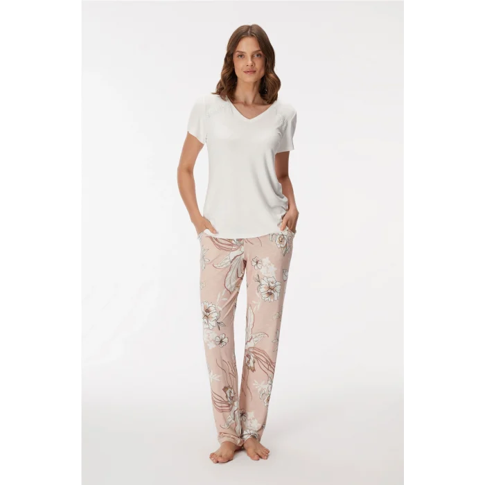 Anıl 11396  Kadın T-Shirt Ve Pantalon Takım
