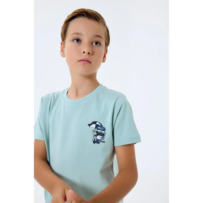 RolyPoly 3813-G Erkek Çocuk Kısa Kol Pijama Takımı