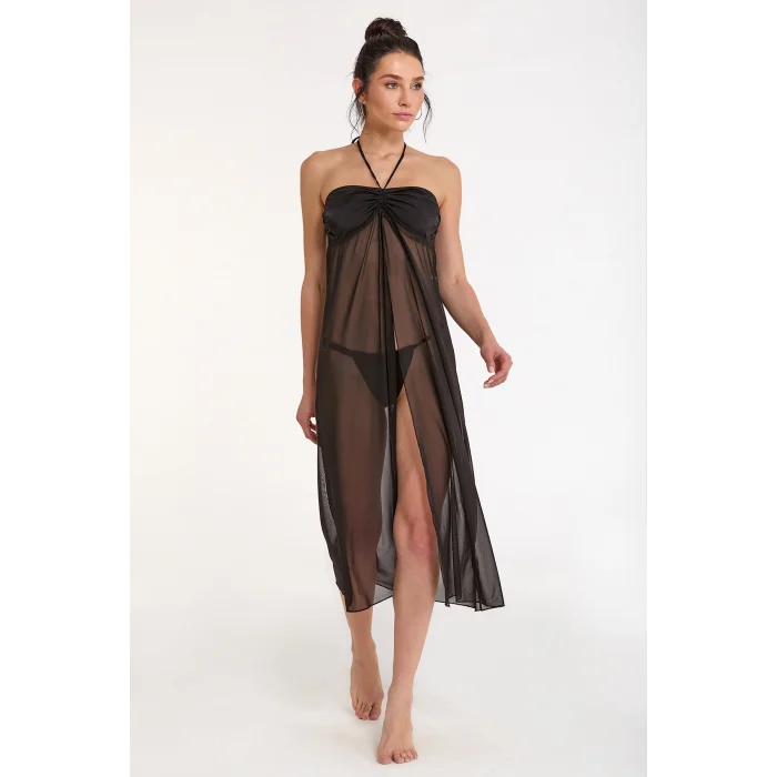 Argento 2056-3001 Kadın Straplez Tül Elbise