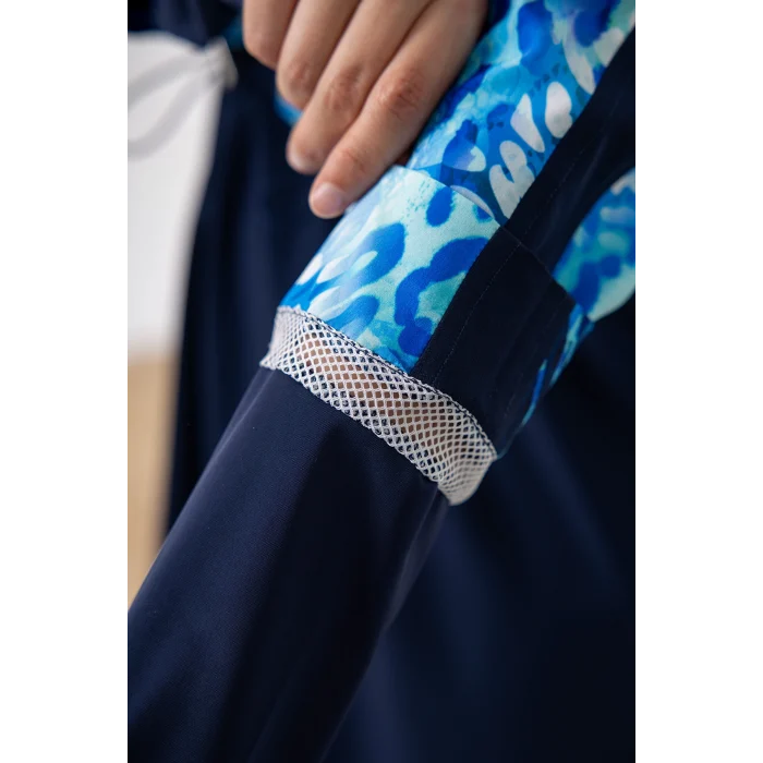 Adasea 1208 Sentre Likralı Uzun Kollu Tesettür Mayo