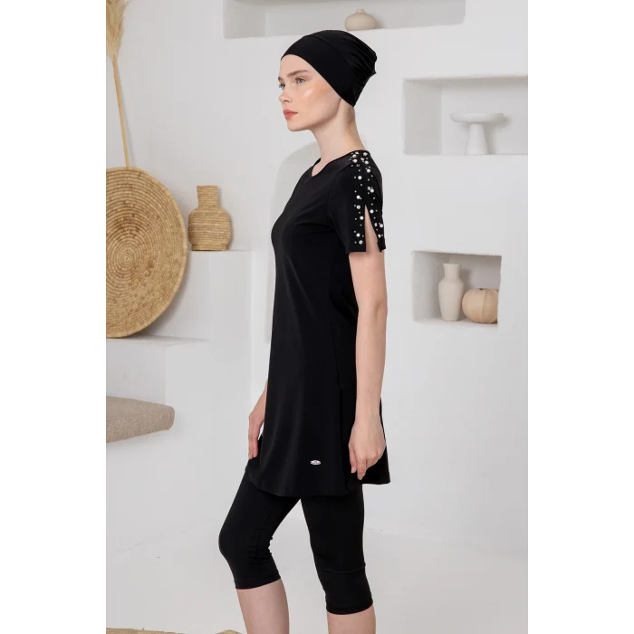 Adasea 1616 Tole Yarı Kapalı Tesettür Mayo