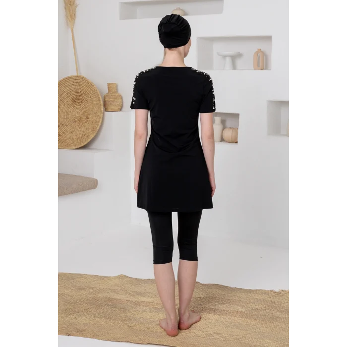 Adasea 1616 Tole Yarı Kapalı Tesettür Mayo