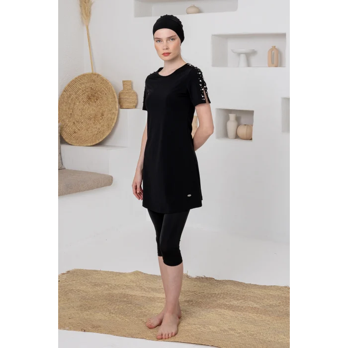 Adasea 1616 Tole Yarı Kapalı Tesettür Mayo