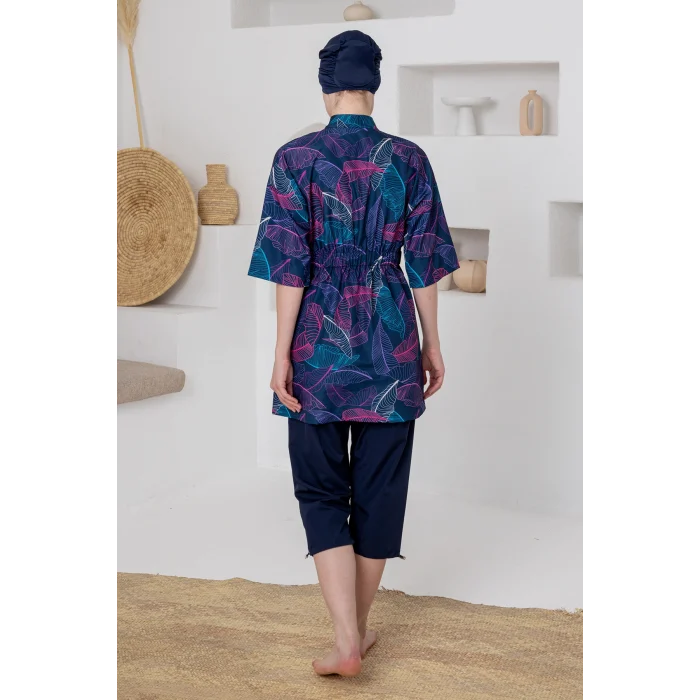 Adasea 1614 Arlot Yarı Kapalı Tesettür Mayo