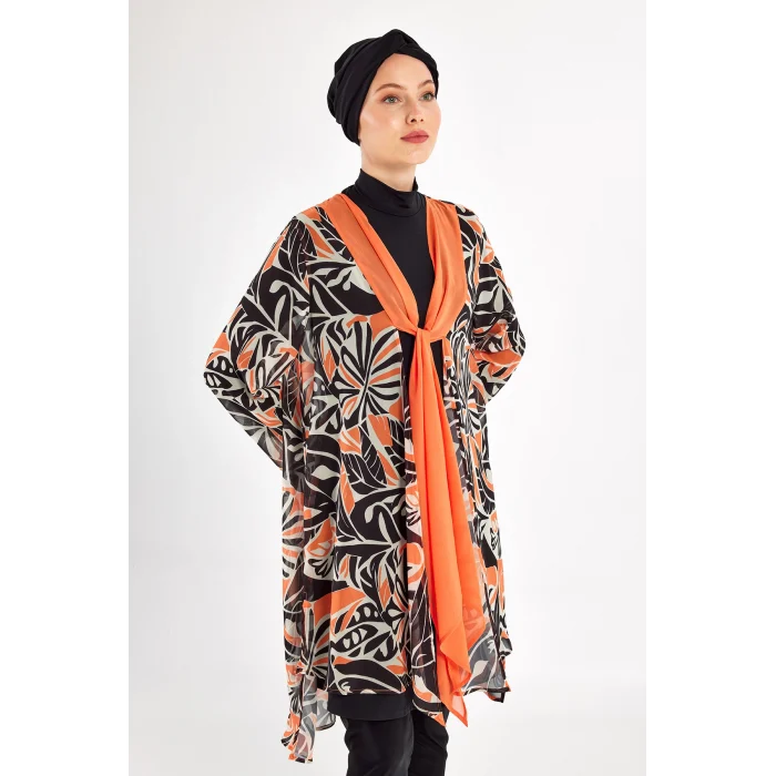 Adasea 1133 Evora Likralı Uzun Kollu Tesettür Mayo