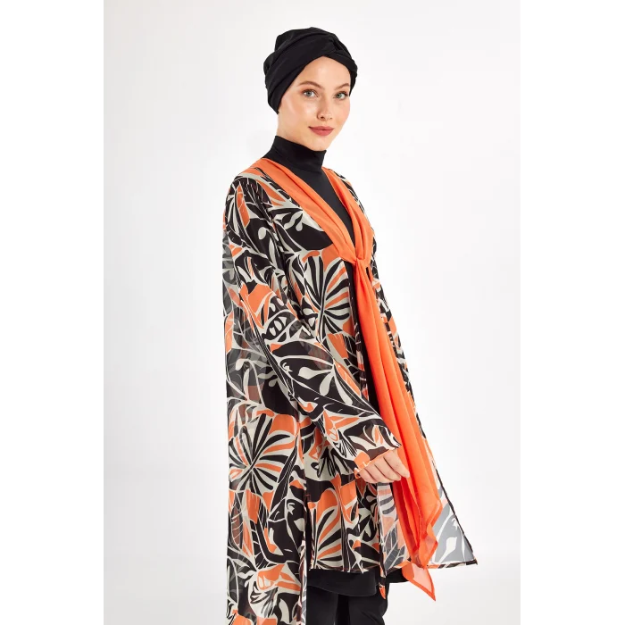 Adasea 1133 Evora Likralı Uzun Kollu Tesettür Mayo