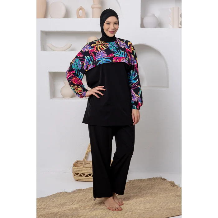 Adasea 1809 Hanz Battal Uzun Kollu Tesettür Mayo