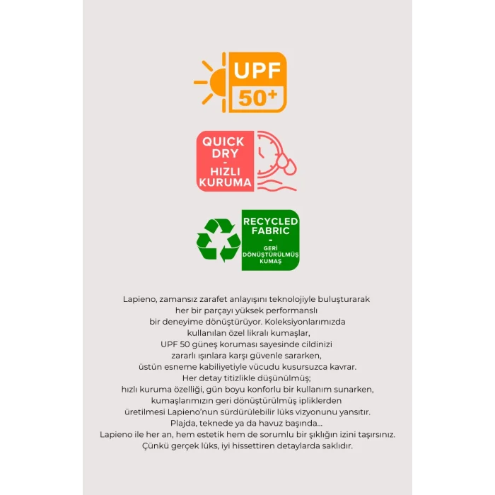 Lapieno 4208 Kaplı Straplez Bikini Takım