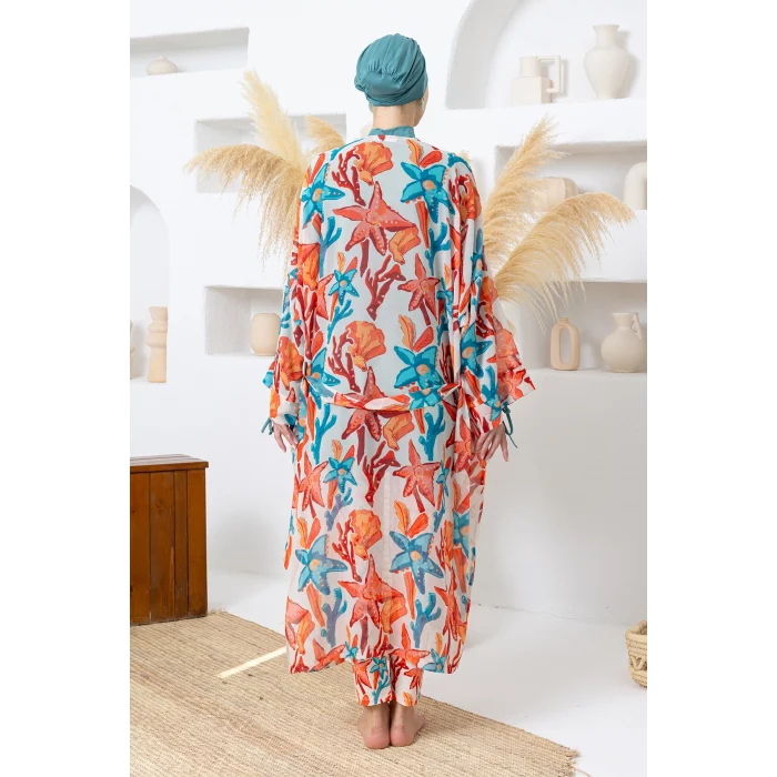 Maresiva 2113 Irene Likralı Uzun Kollu Tesettür Mayo