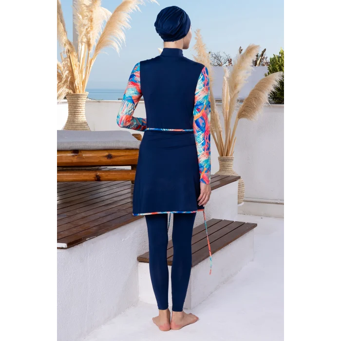 Maresiva 2110 Frendy Likralı Uzun Kollu Tesettür Mayo