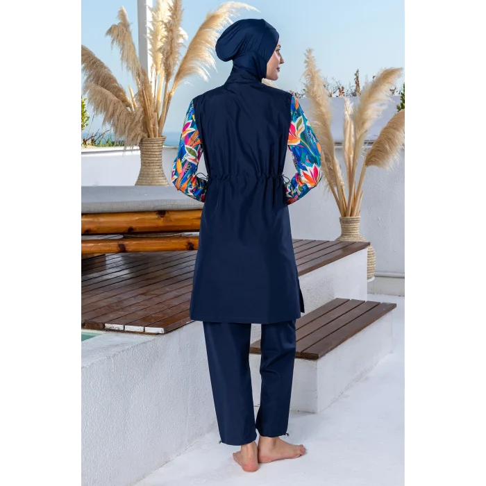 Rozamay 3506 Hortense Paraşüt Uzun Kollu Tesettür Mayo