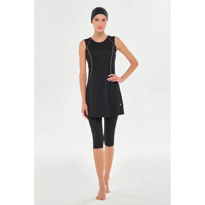 Rozamay 3610 Maly Likralı Kolsuz Tesettür Mayo