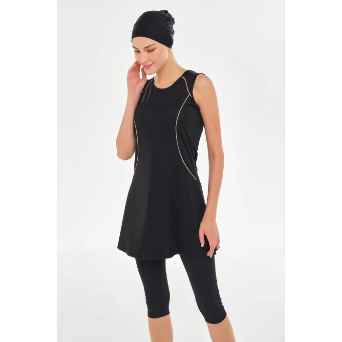 Rozamay 3610 Maly Likralı Kolsuz Tesettür Mayo