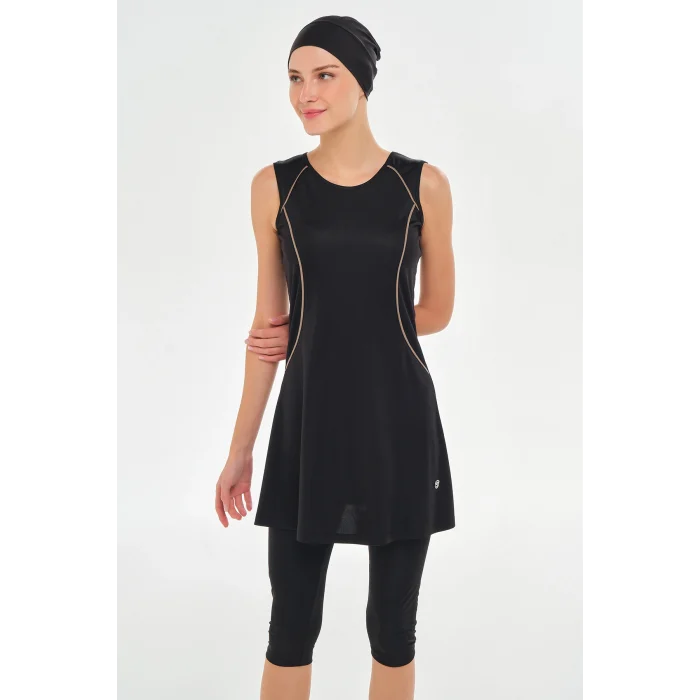 Rozamay 3610 Maly Likralı Kolsuz Tesettür Mayo