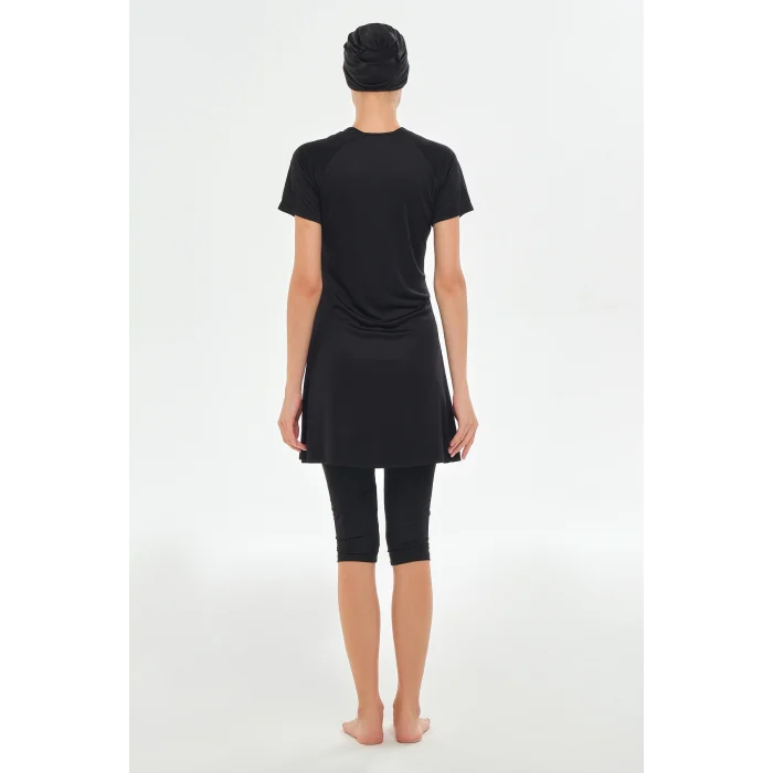 Rozamay 3606 Lalo Likralı Kısa Kollu Tesettür Mayo