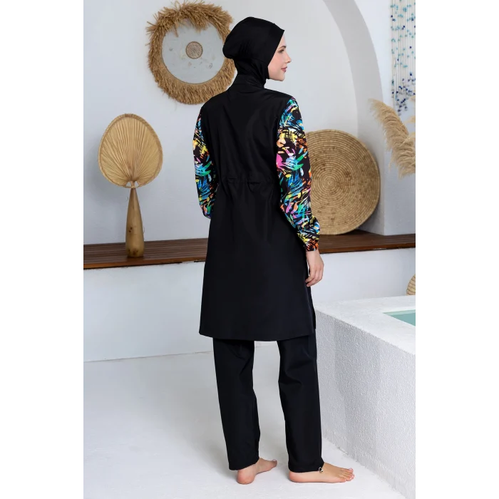 Rozamay 3505 Lexa Paraşüt Uzun Kollu Tesettür Mayo