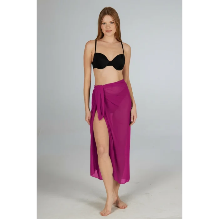 Estiva 6000 Kadın Düz Şifon Pareo