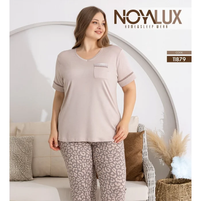 Noyalux 11879 Kadın Kısa Kol Pijama Takımı