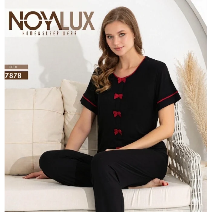 Noyalux 7878 Kadın Kısa Kollu Pijama Takımı