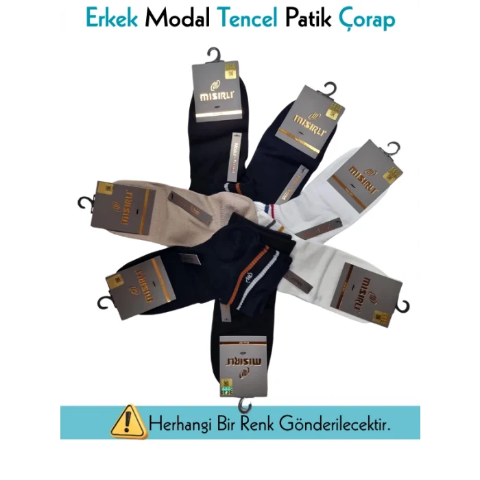Mısırlı 61207 Erkek Modal Tencel Patik Çorap