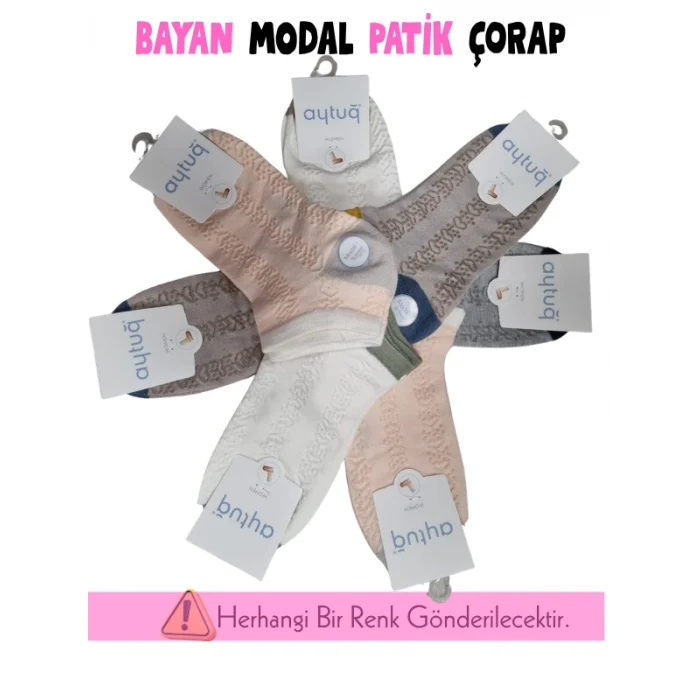 Aytuğ 33278 Kadın Modal Patik Çorap