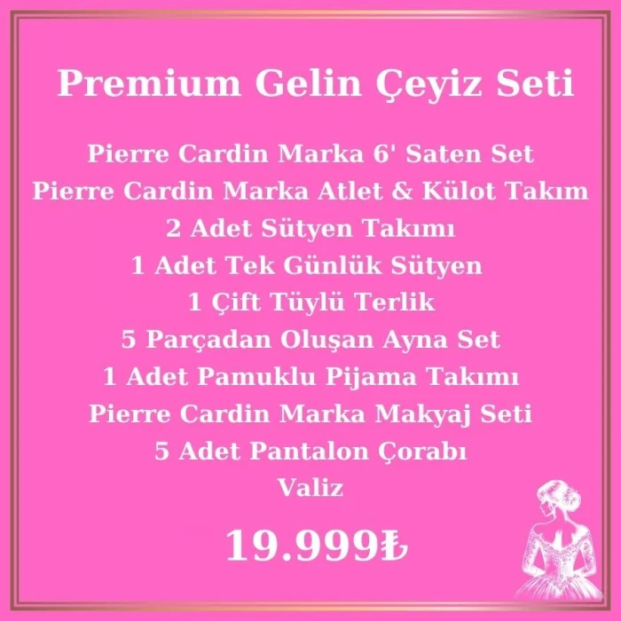 Gelin Çeyiz Paketi Premium Paket