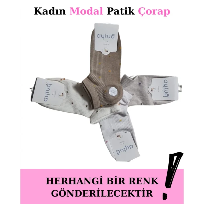 Aytuğ 33290 Kadın Modal Patik Çorap