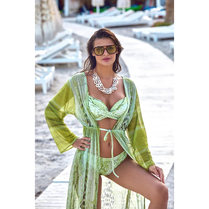 Argento 2106-3025 Kadın Önü Açık Uzun Kaftan